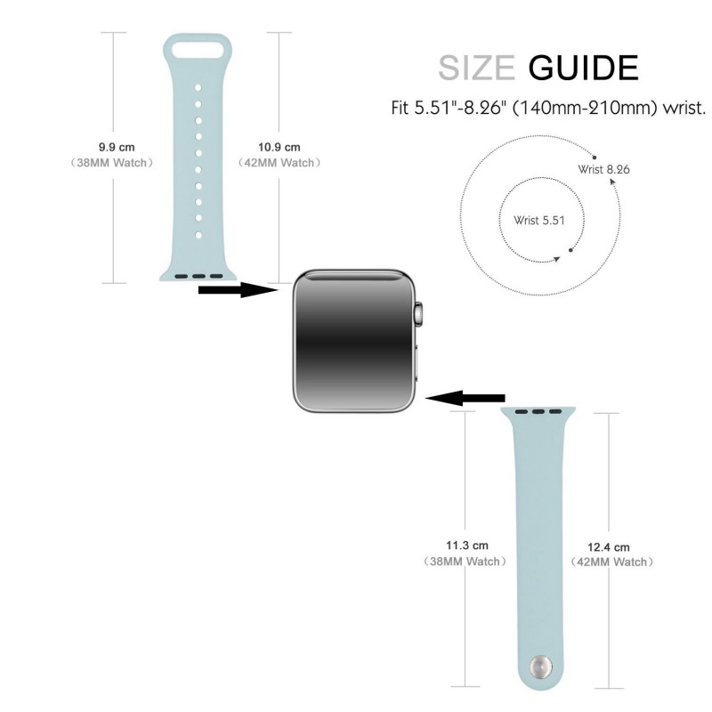 Ανταλλακτικό λουράκι QuickFit Apple Watch 1/2/3/4/5/6/SE/7/8 (42/44/45/49mm) Soft Silicone White Ανταλλακτικό λουράκι QuickFit Apple Watch 1/2/3/4/5/6/SE/7/8 (42/44/45/49mm) Soft Silicone White