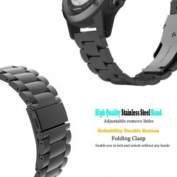 Ανταλλακτικό λουράκι Quickfit Stainless Xiaomi Amazfit T-Rex 3 Black Ανταλλακτικό λουράκι Quickfit Stainless Xiaomi Amazfit T-Rex 3 Black