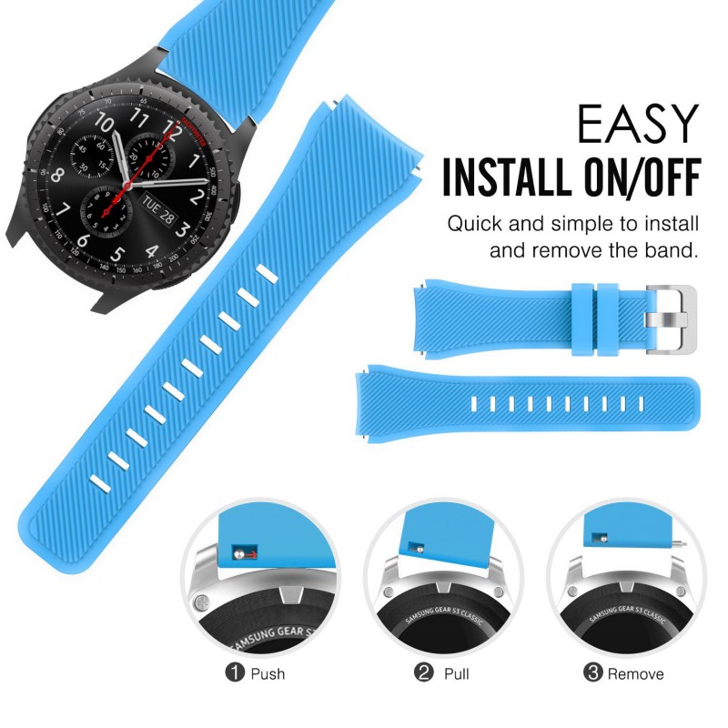 Ανταλλακτικό λουράκι QuickFit Softband Sky Blue για Samsung Galaxy Watch3(45mm)/Watch(46mm)/Huawei Watch 3 (46mm)/ Watch 3 Pro (48mm)/GT 2/Pro/Honor GS Pro/Amazfit GTR 3 (46mm)/GTR 3 Pro/GTR(47mm)/ Stratos 3(48mm) (22mm) Ανταλλακτικό λουράκι QuickFit Softband Sky Blue για Samsung Galaxy Watch3(45mm)/Watch(46mm)/Huawei Watch 3 (46mm)/ Watch 3 Pro (48mm)/GT 2/Pro/Honor GS Pro/Amazfit GTR 3 (46mm)/GTR 3 Pro/GTR(47mm)/ Stratos 3(48mm) (22mm)