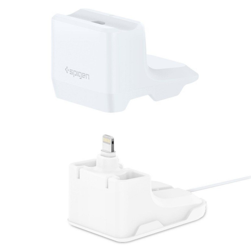 Βάσεις Φόρτισης Spigen Airpods S313 Stand Charging Dock White Βάσεις Φόρτισης Spigen Airpods S313 Stand Charging Dock White