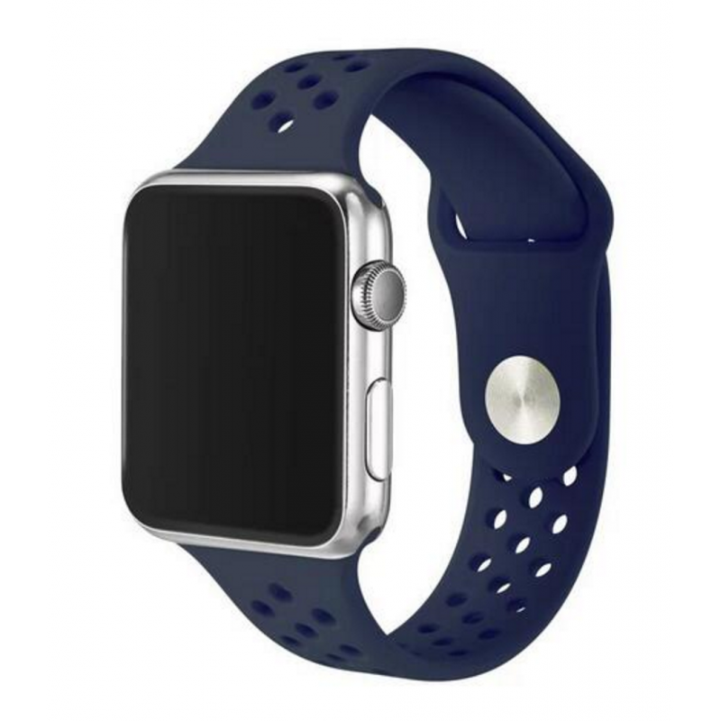 Ανταλλακτικό λουράκι QuickFit Apple Watch 1/2/3/4/5/6/SE/7 (38/40/41mm) Softband Dark Blue