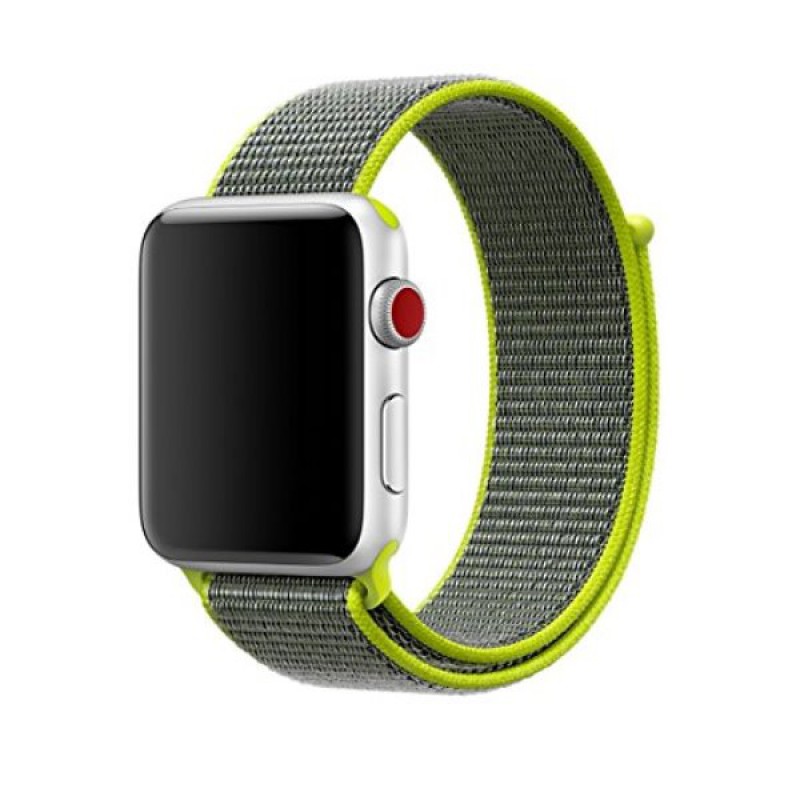 Ανταλλακτικό λουράκι QuickFit Nylon Apple Watch 1/2/3/4/5/6/SE/7 (38/40/41mm) Green