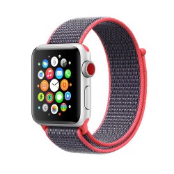 Ανταλλακτικό λουράκι QuickFit Nylon  Apple Watch 1/2/3/4/5/6/SE/7 (38/40/41mm) Electric Pink
