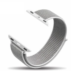 Ανταλλακτικό λουράκι QuickFit Nylon Apple Watch 1/2/3/4/5/6/SE/7/8 (42/44/45/49mm) Silver