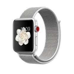 Ανταλλακτικό λουράκι QuickFit Nylon Apple Watch 1/2/3/4/5/6/SE/7/8 (42/44/45/49mm) Silver