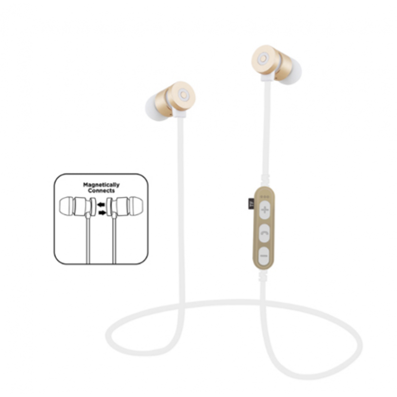 Ακουστικά Bluetooth Deepbass MS-T9 Sport Gold