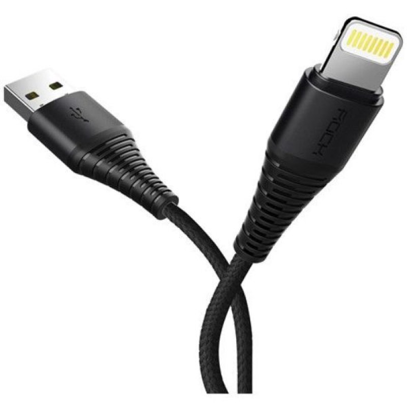 Καλώδιο Data Rock USB Type-A to Lightning 120cm Black Καλώδιο Data Rock USB Type-A to Lightning 120cm Black
