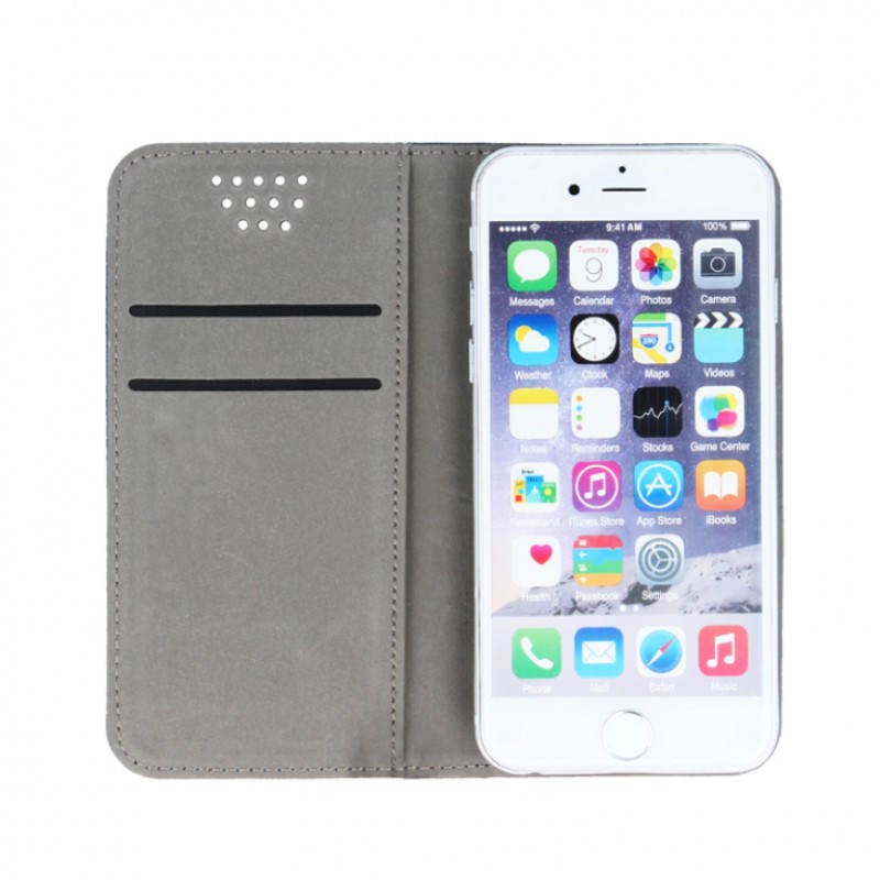 Θήκη Book Smart Magnet Universal 4.5" - 5.0" Black
