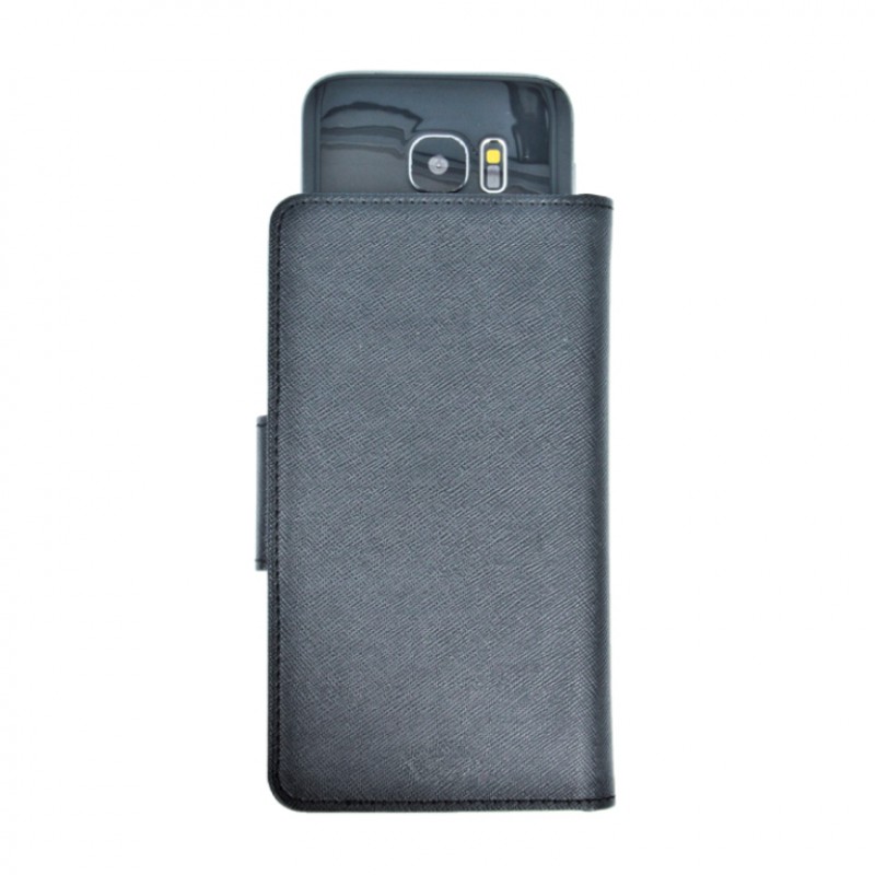Θήκη Book Fancy Magnet Universal 4.5" - 5.0" Black