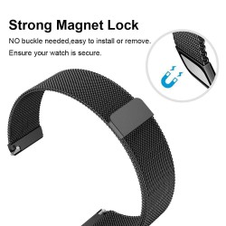 Ανταλλακτικό λουράκι QuickFit Garmin Fenix 5s/Fenix 5S Plus/Fenix 6S/Fenix 6S Pro/Fenix 7S / Fenix 8 (43mm)S (20mm) Milanese Band Black