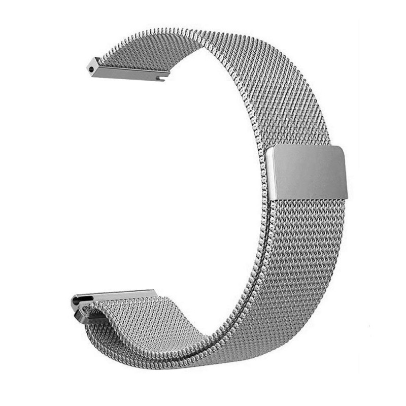 Ανταλλακτικό λουράκι QuickFit Garmin Fenix 5s/Fenix 5S Plus/Fenix 6S/Fenix 6S Pro/Fenix 7S / Fenix 8 (43mm) (20mm) Milanese Band Silver OEM