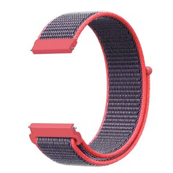 Ανταλλακτικό λουράκι QuickFit Nylon Rose για Samsung Galaxy Watch5 (40mm & 42mm)/Watch4 (40mm & 44mm)/ Watch4 Classic (42mm & 46mm)/ Watch3(41mm)/Active 2(40/44mm)/Amazfit GTS 3 (43mm)/GTR(42mm) (20mm)