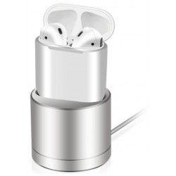 Βάση Φόρτισης COTetCi CS7202-TS Inductive Charger Dock Apple Airpods Silver