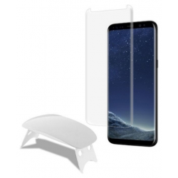 Γυαλί Προστασίας 3D UV Liquid Full Glue Tempered Glass & UV LED Lamp Oppo Reno 10 Pro 9H AntiCrash/AntiShock Clear