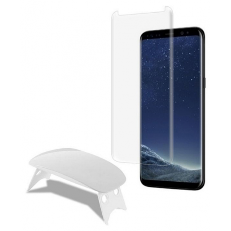 Γυαλί Προστασίας 3D UV Liquid Full Glue Tempered Glass & UV LED Lamp Oppo Reno 10 Pro 9H AntiCrash/AntiShock Clear