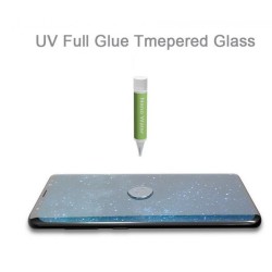 Γυαλί Προστασίας 3D UV Liquid Full Glue Tempered Glass & UV LED Lamp Oppo Reno 10 Pro 9H AntiCrash/AntiShock Clear