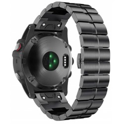 Ανταλλακτικό λουράκι Quickfit Stainless Steel Garmin Fenix 3/5x/3HR/5X Plus/6x/6x Pro/7x Black (26mm)