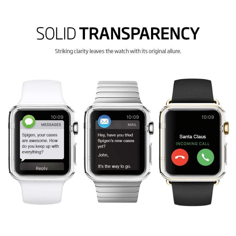Θήκη Spigen Liquid Crystal Apple Watch 4/5/6/SE (40mm) Clear (061CS24483)