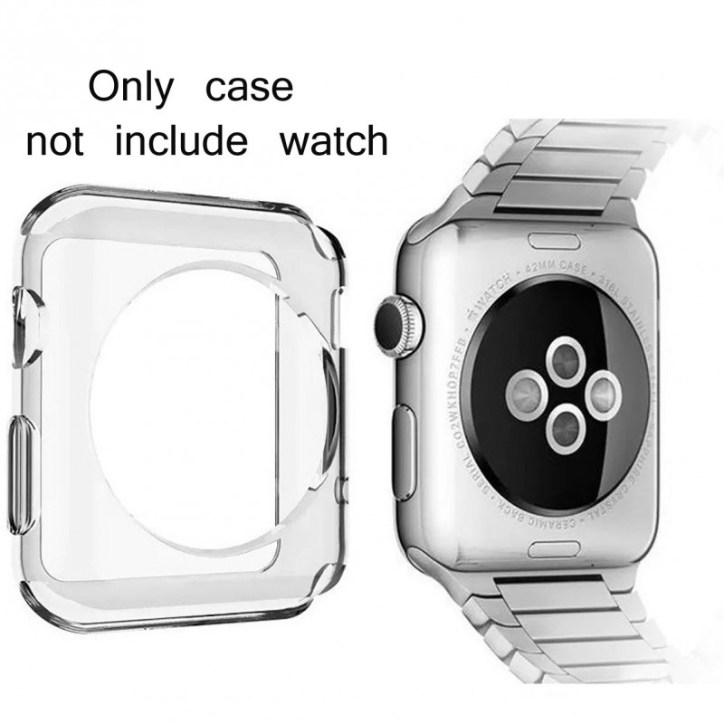 Θήκη Protective Cover Apple Watch 1/2/3/4 (42mm) Silicone Clear