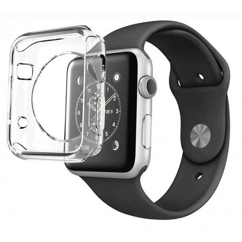 Θήκη Protective Cover Apple Watch 1/2/3/4 (42mm) Silicone Clear