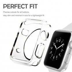 Θήκη Protective Cover Apple Watch 1/2/3/4 (42mm) Silicone Clear