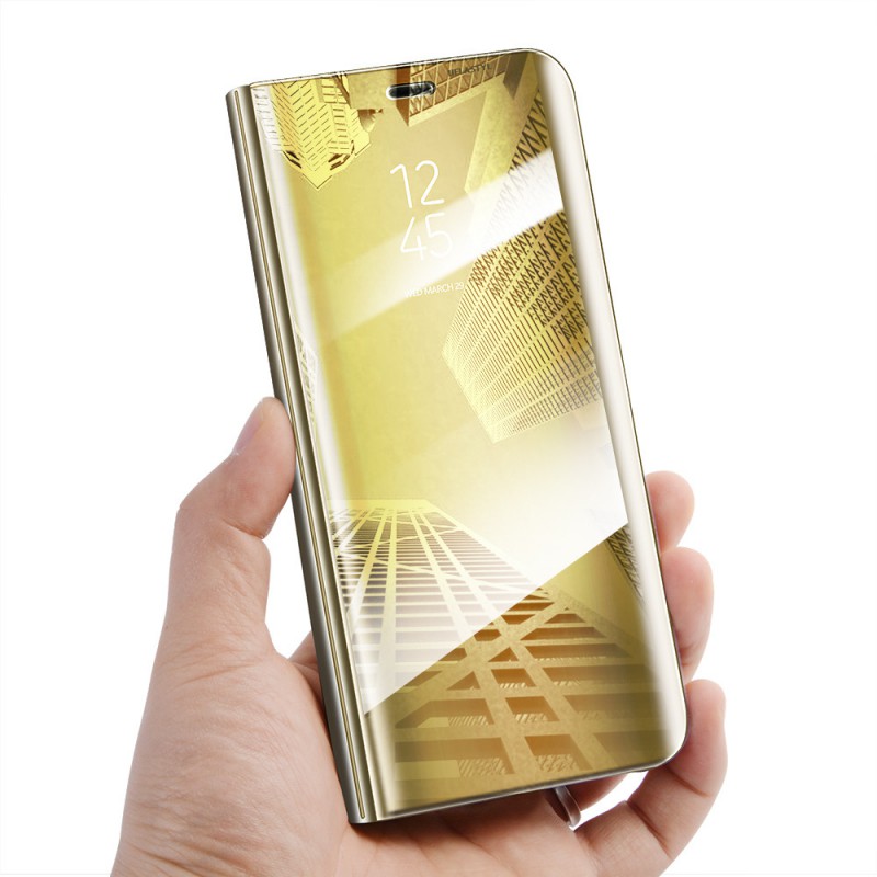 Θήκη Book Clear View Samsung Galaxy S10e G970 Gold