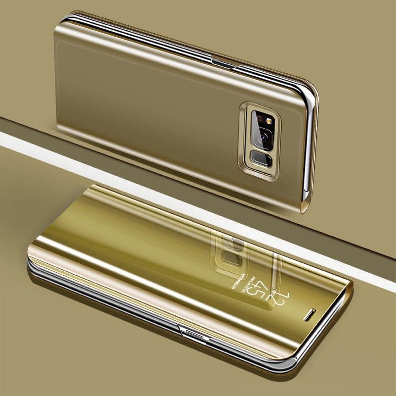 Θήκη Book Clear View Samsung Galaxy S10e G970 Gold