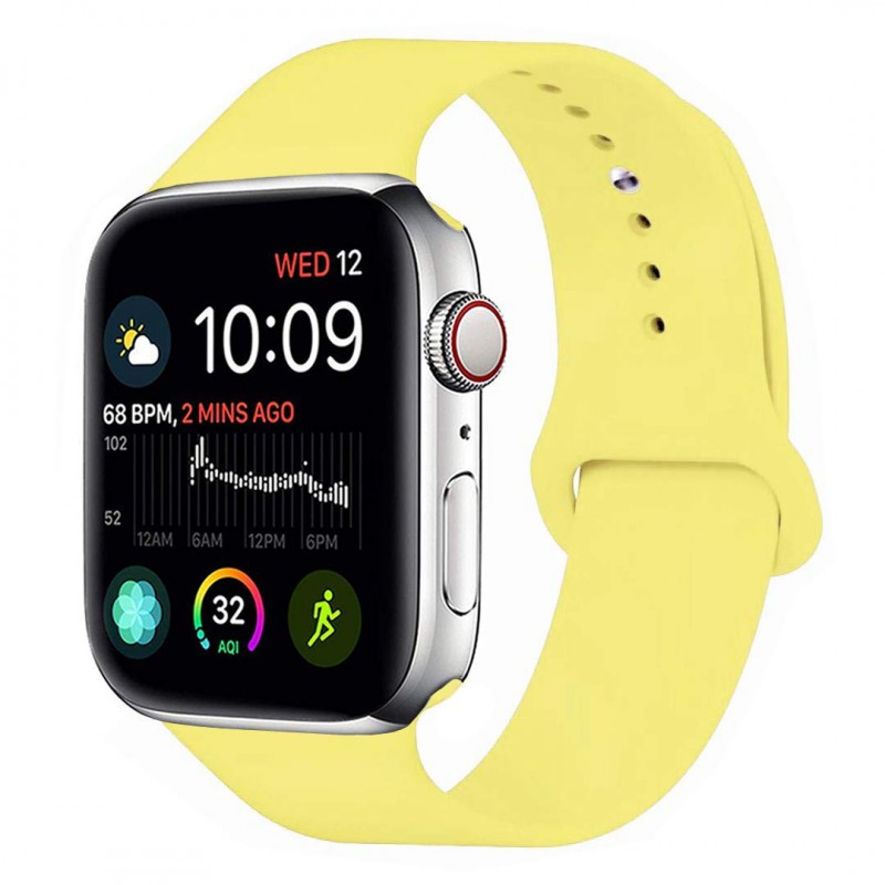 Ανταλλακτικό λουράκι QuickFit Apple Watch 1/2/3/4/5/6/SE/7/8 (42/44/45/49mm) Smoothband Banana Yellow