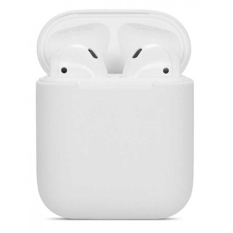 Θήκη Airpods 2/Airpods Ultra Slim Silicone Skin White