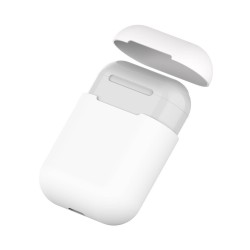 Θήκη Airpods 2/Airpods Ultra Slim Silicone Skin White