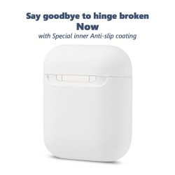 Θήκη Airpods 2/Airpods Ultra Slim Silicone Skin White