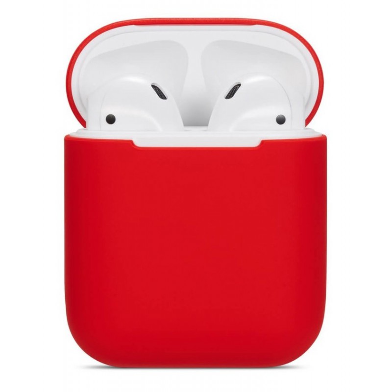 Θήκη Airpods 2/Airpods Ultra Slim Silicone Skin Red
