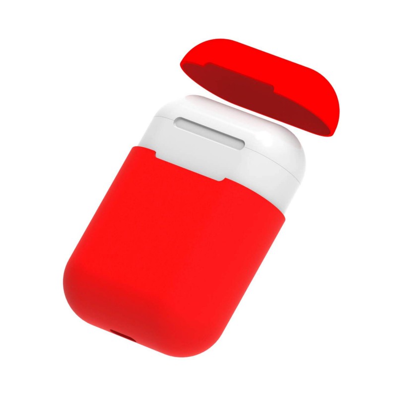 Θήκη Airpods 2/Airpods Ultra Slim Silicone Skin Red
