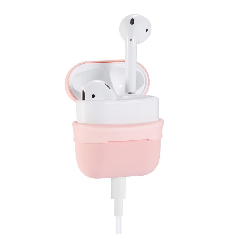 Θήκη Airpods 2/Airpods Ultra Slim Silicone Skin Pink