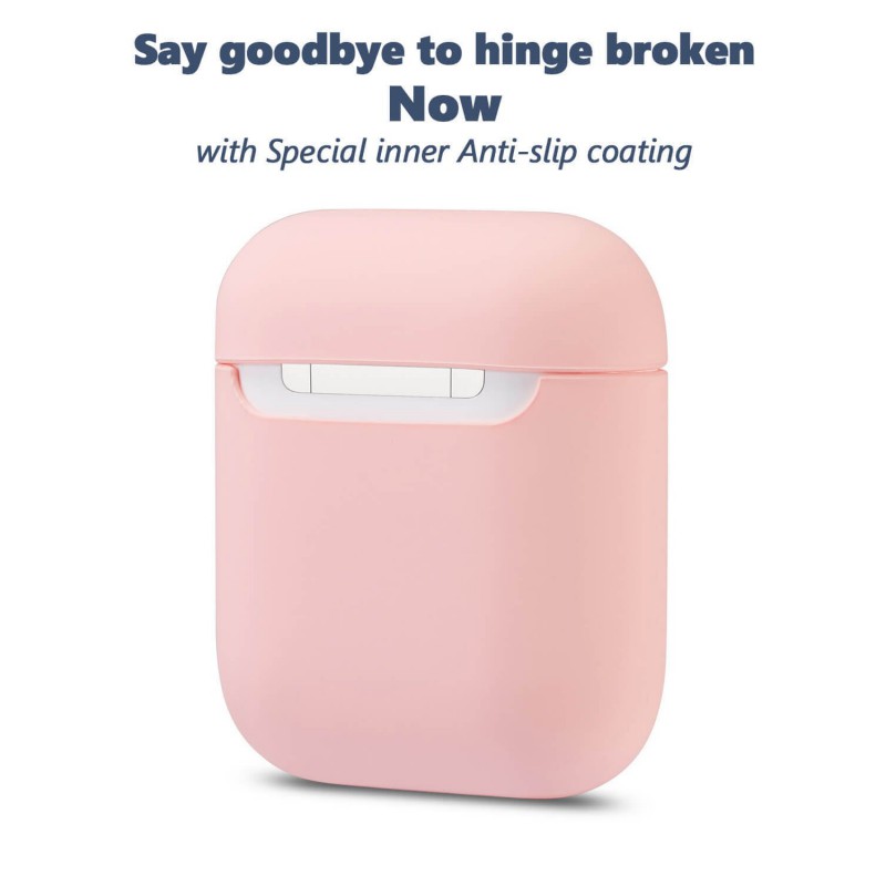 Θήκη Airpods 2/Airpods Ultra Slim Silicone Skin Pink