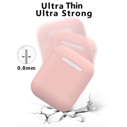 Θήκη Airpods 2/Airpods Ultra Slim Silicone Skin Pink