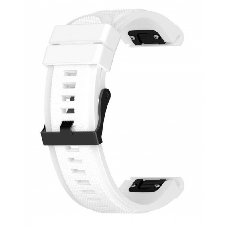 Ανταλλακτικό λουράκι QuickFit Garmin Fenix 3/5x/3HR/5X Plus/6x/6x Pro/7x Textured White (26mm) ΟΕΜ