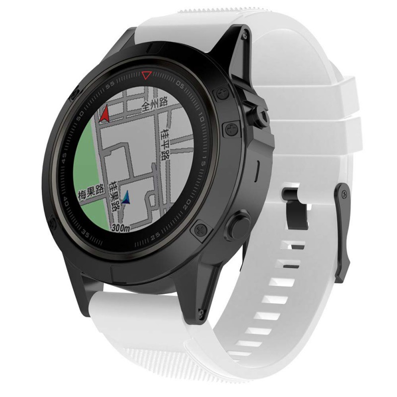 Ανταλλακτικό λουράκι QuickFit Garmin Fenix 3/5x/3HR/5X Plus/6x/6x Pro/7x Textured White (26mm) ΟΕΜ