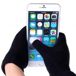 Γάντια για οθόνες αφής Smart Gloves Black (One Size)