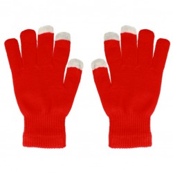 Γάντια για οθόνες αφής Smart Gloves Red (One Size)