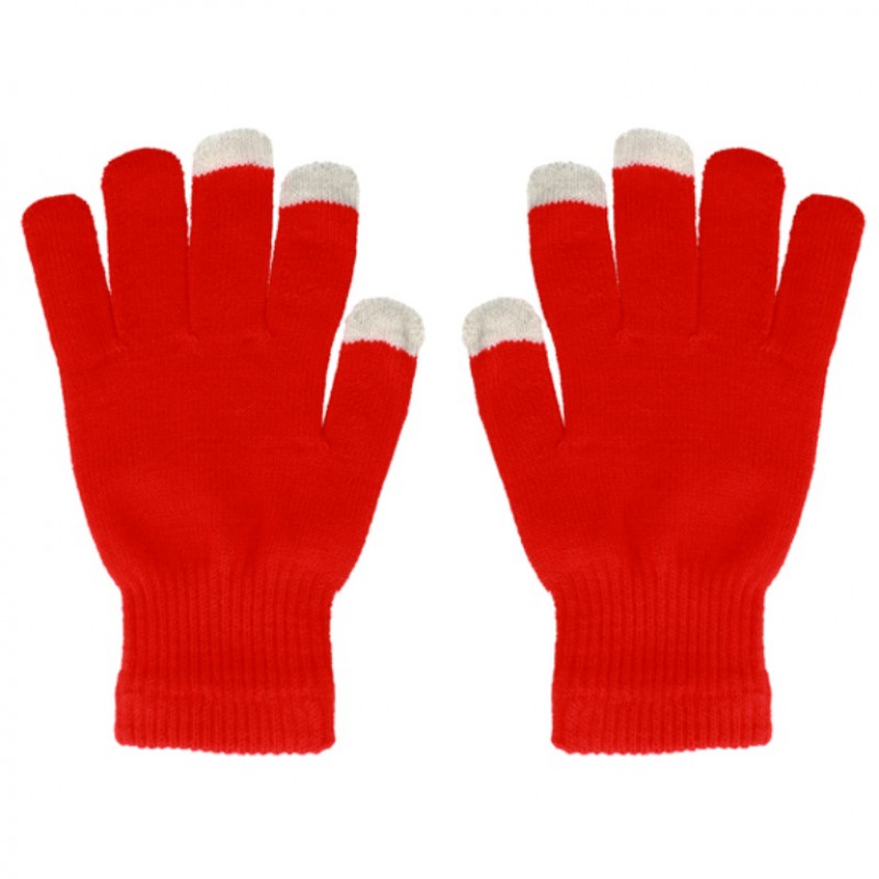 Γάντια για οθόνες αφής Smart Gloves Red (One Size)