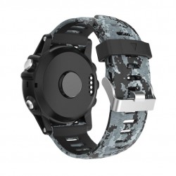 Ανταλλακτικό λουράκι QuickFit Garmin Fenix 3/5x/3HR/5X Plus/6x/6x Pro/7x Silicone Camouflage (26mm) ΟΕΜ