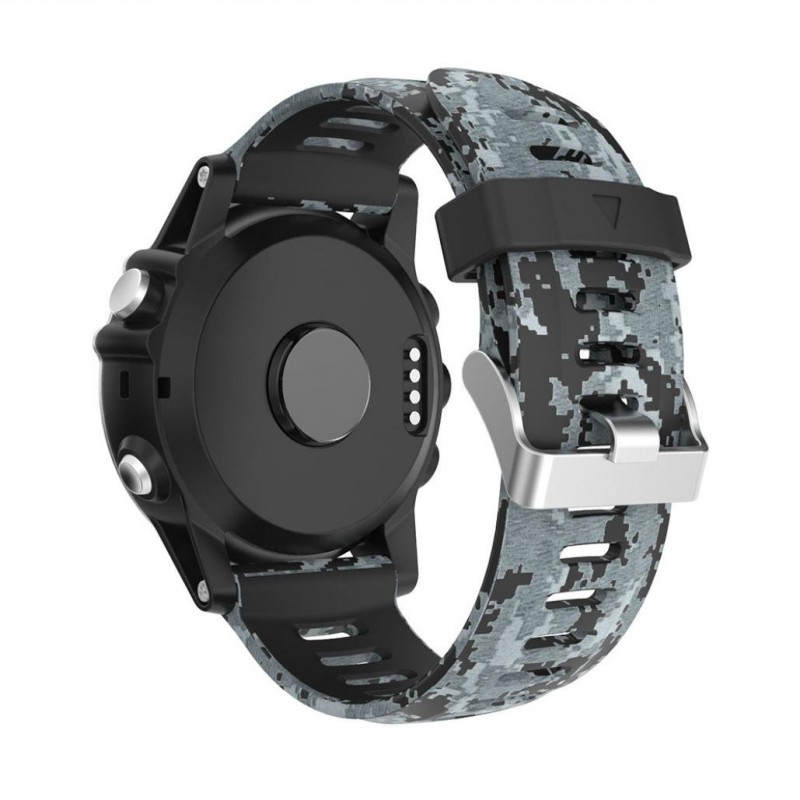 Ανταλλακτικό λουράκι QuickFit Garmin Fenix 3/5x/3HR/5X Plus/6x/6x Pro/7x Silicone Camouflage (26mm) ΟΕΜ