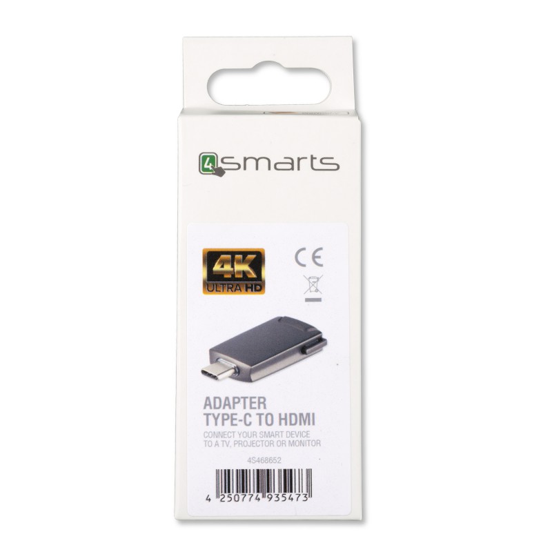 Αντάπτορας 4smarts HDMI Female to Type-C Male Black (4S468652)