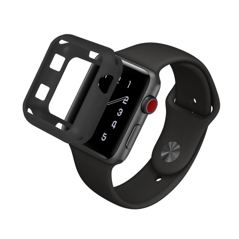 Θήκη TPU Apple Watch 4/5 (40mm) Frosted Protective Cover Black