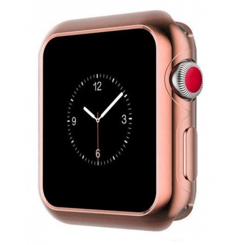 Θήκη Electroplated TPU Full Cover Apple Watch 7/8 (41mm) Rose Gold