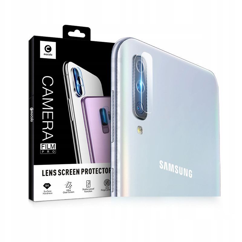Γυαλί Προστασίας MOCOLO TG+Camera Lens  Samsung Galaxy A70 SM-A705 Full Cover Tempered Glass 9H AntiCrash / AntiShock 