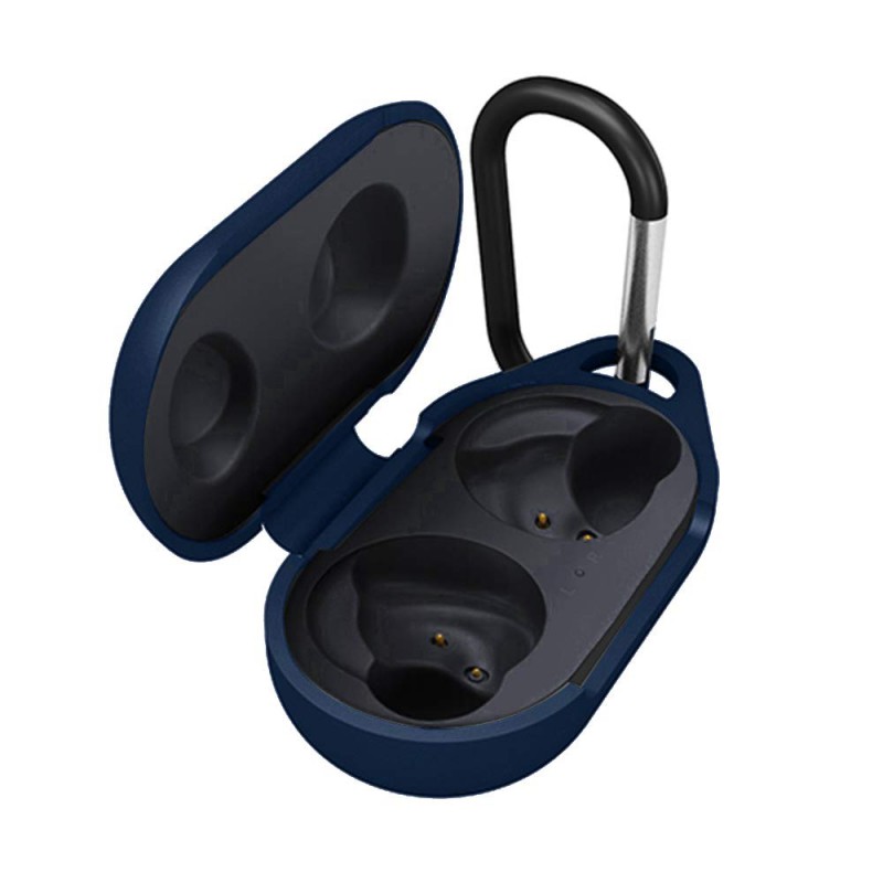 Θήκη Samsung Galaxy Buds/Buds+ Silicone Skin with Carabiner Blue ΟΕΜ