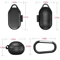 Θήκη Samsung Galaxy Buds/Buds+ Silicone Skin with Carabiner White ΟΕΜ
