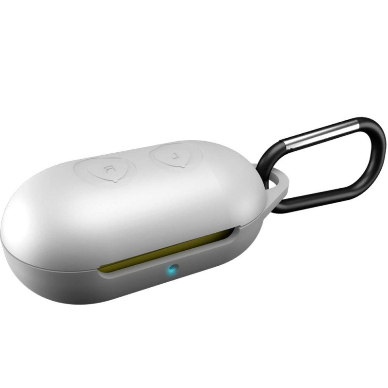 Θήκη Samsung Galaxy Buds/Buds+ Silicone Skin with Carabiner White ΟΕΜ